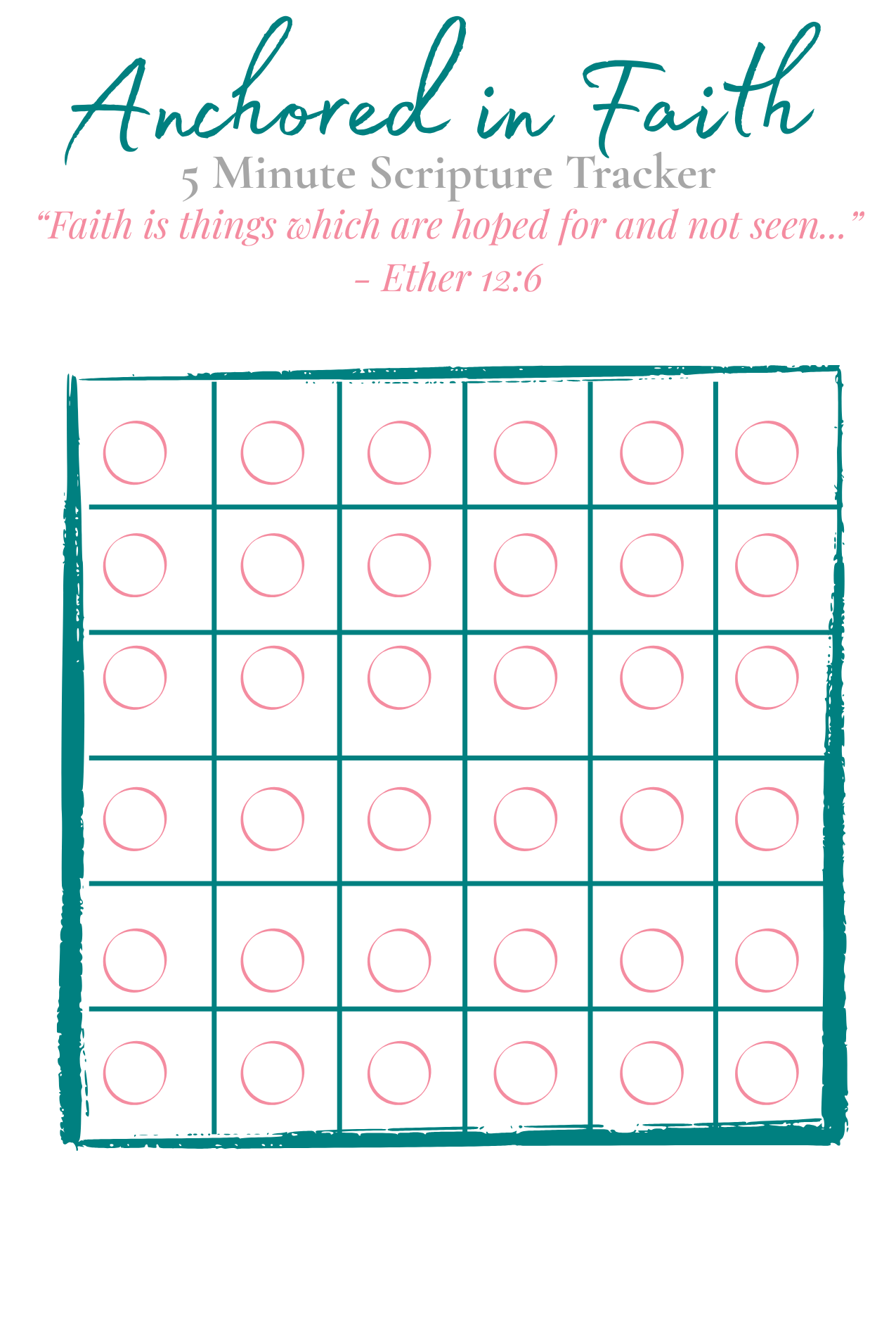 Printable Scripture Reading Trackers - Set of 5 Designs
