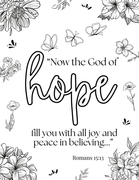 Grace to Grow Coloring Book - Digital Download