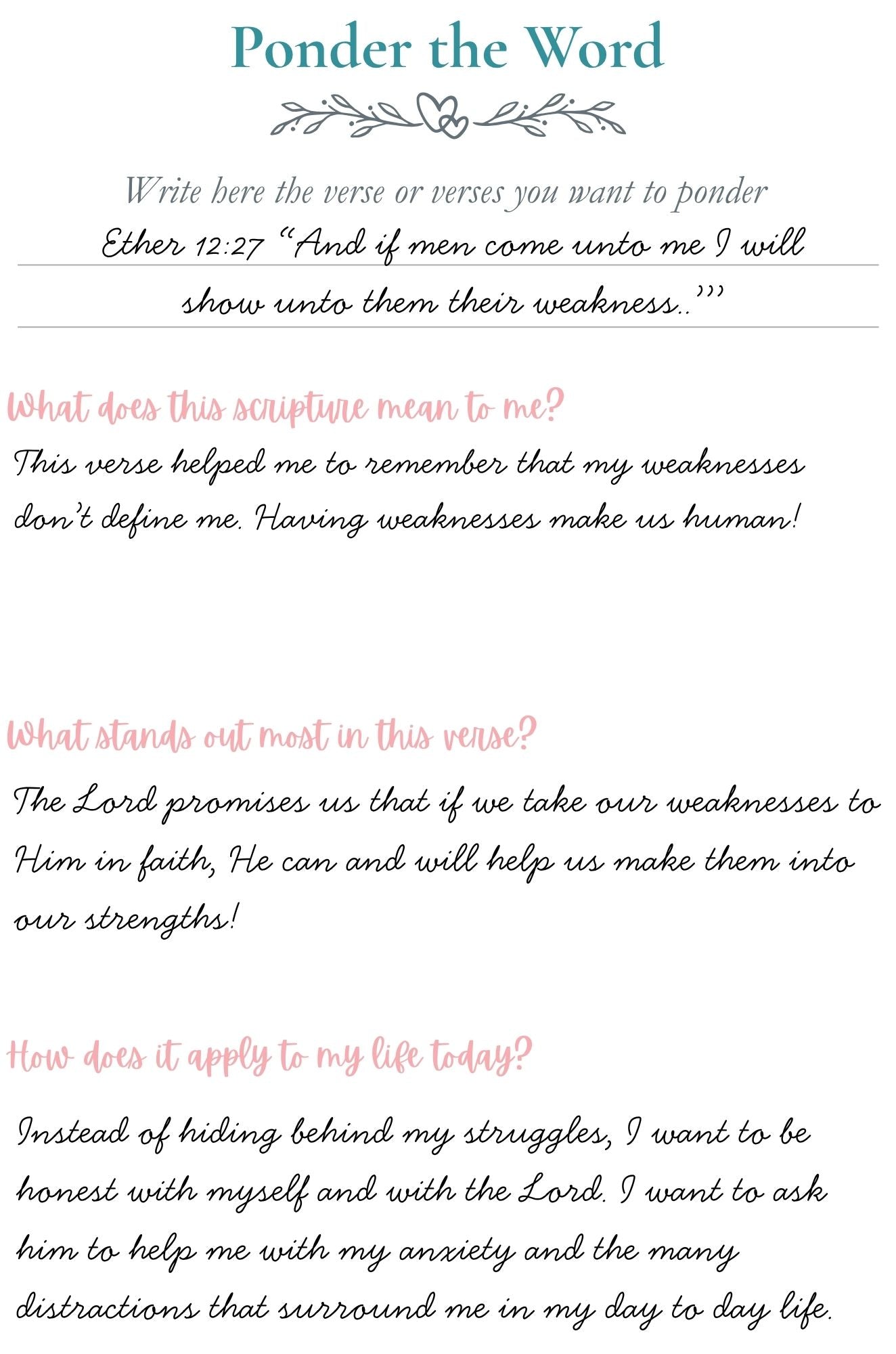 Devotional Journal