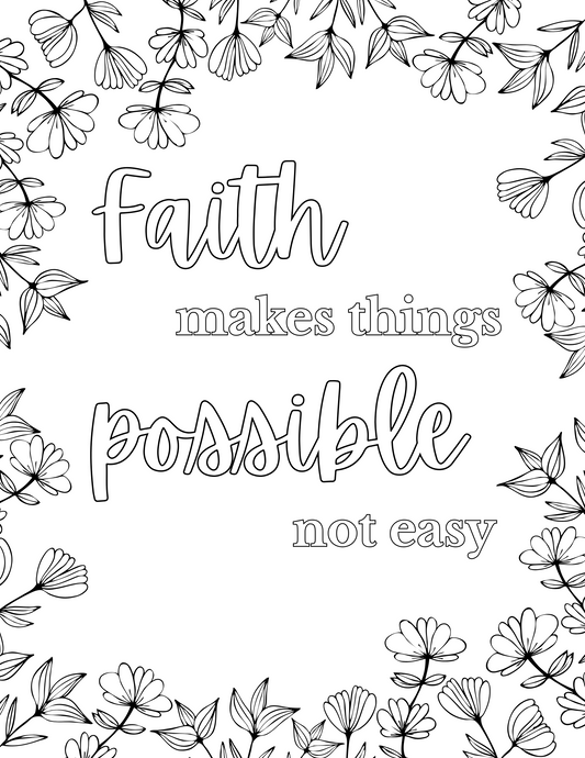 Scripture Themed Coloring Pages