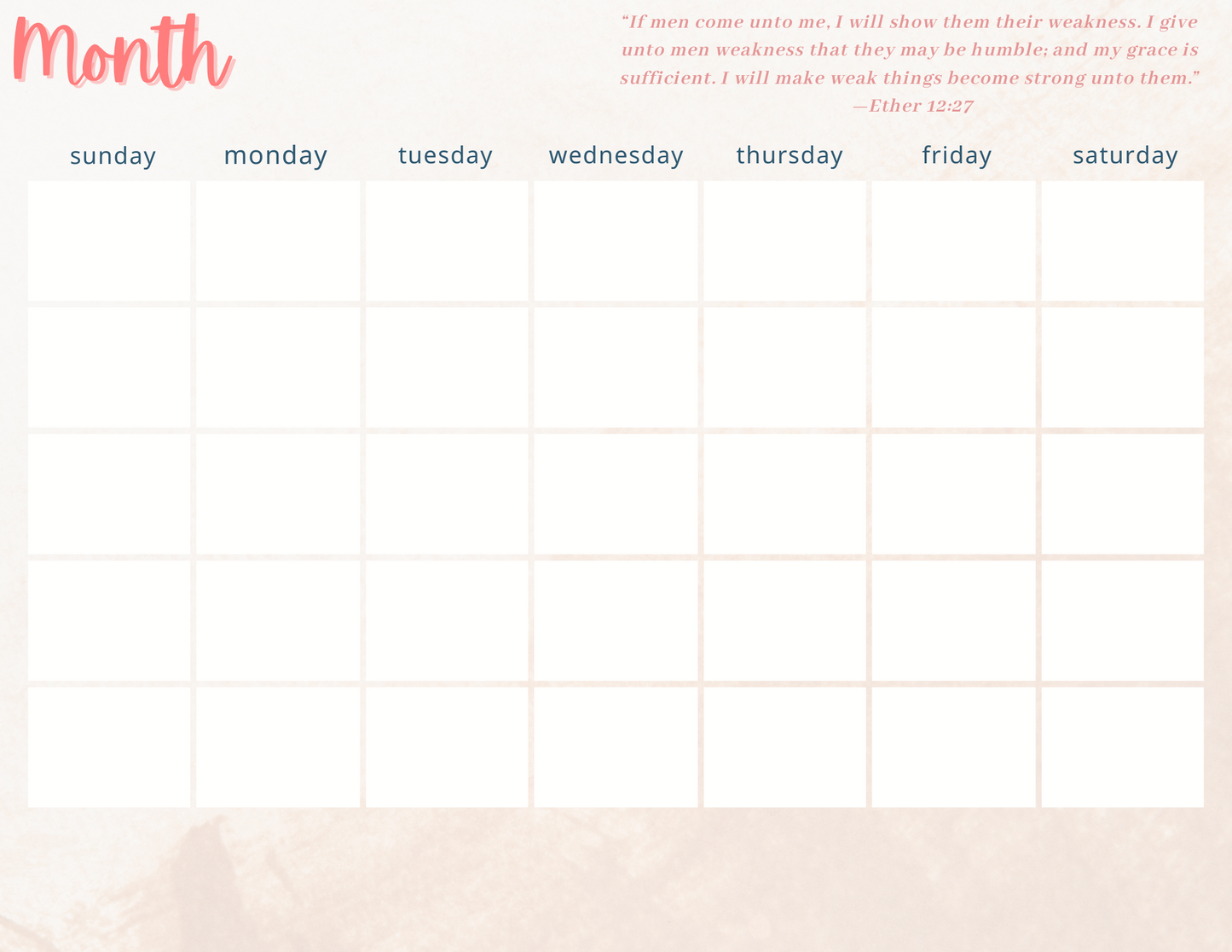 Faith-Focused 30-Day Planner - Instant Download, ADHD Friendly